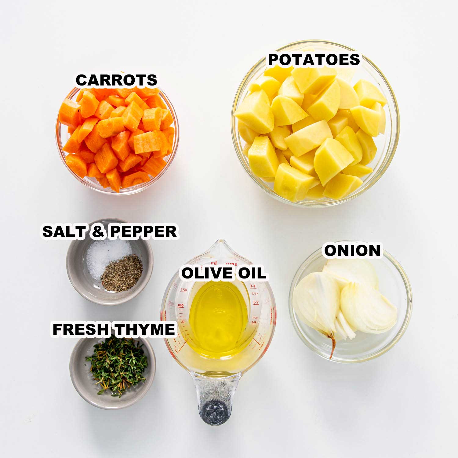 ingredients needed to make baked honey mustard chicken with potatoes.