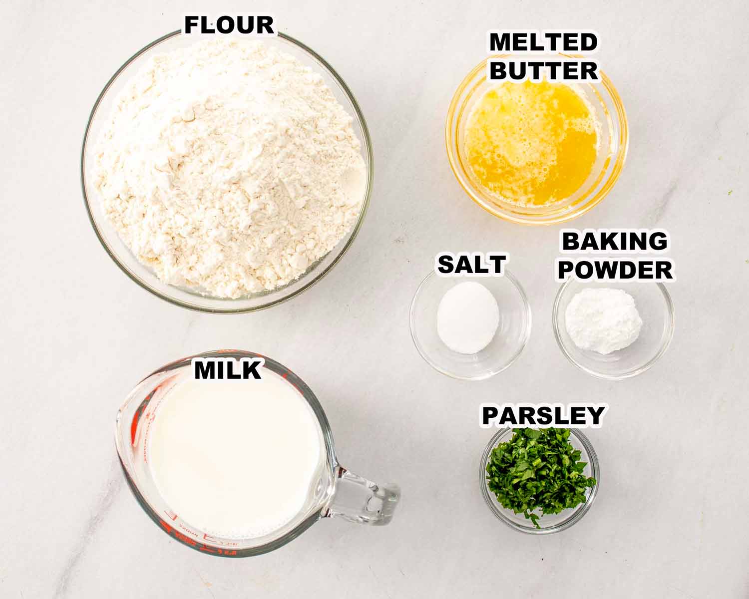 ingredients needed to make chicken and dumplings.