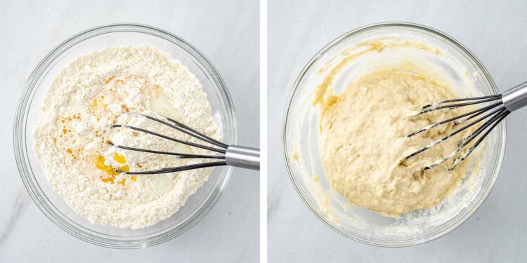 process shots showing how to make chicken and dumplings.