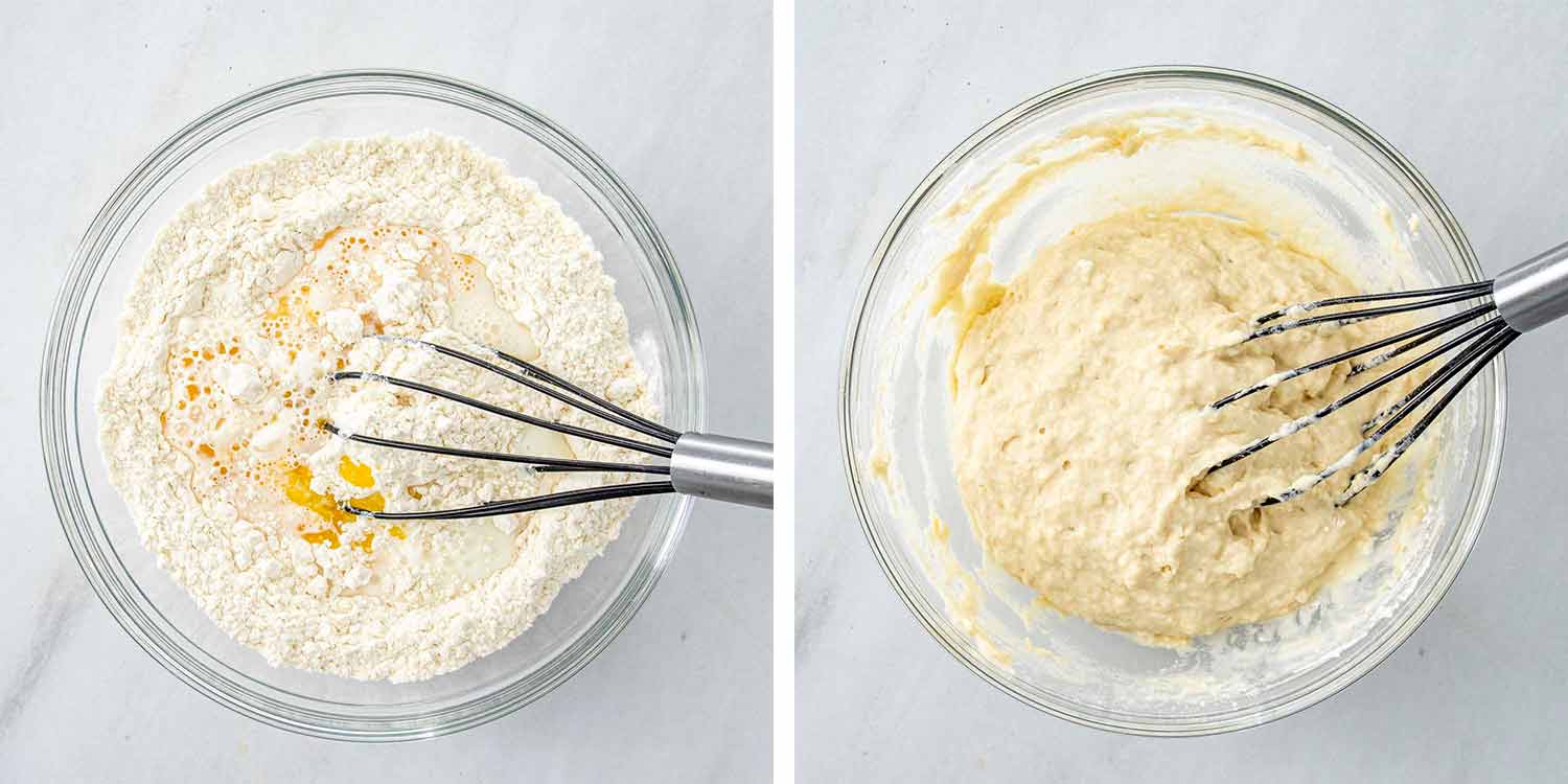 process shots showing how to make chicken and dumplings.