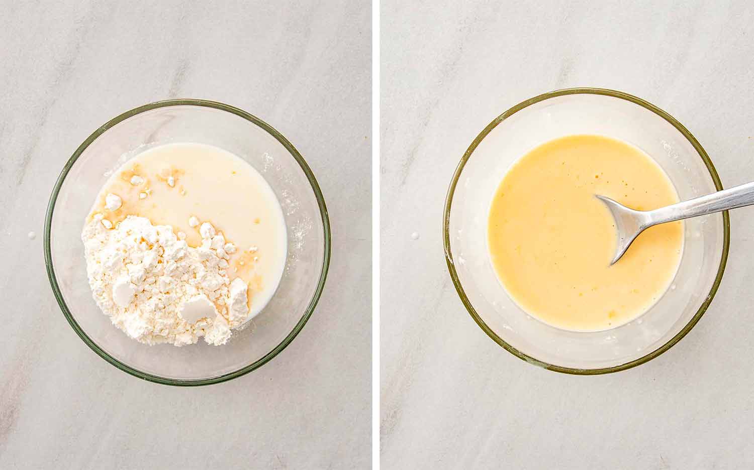 process shots showing how to make custard raisin rolls.