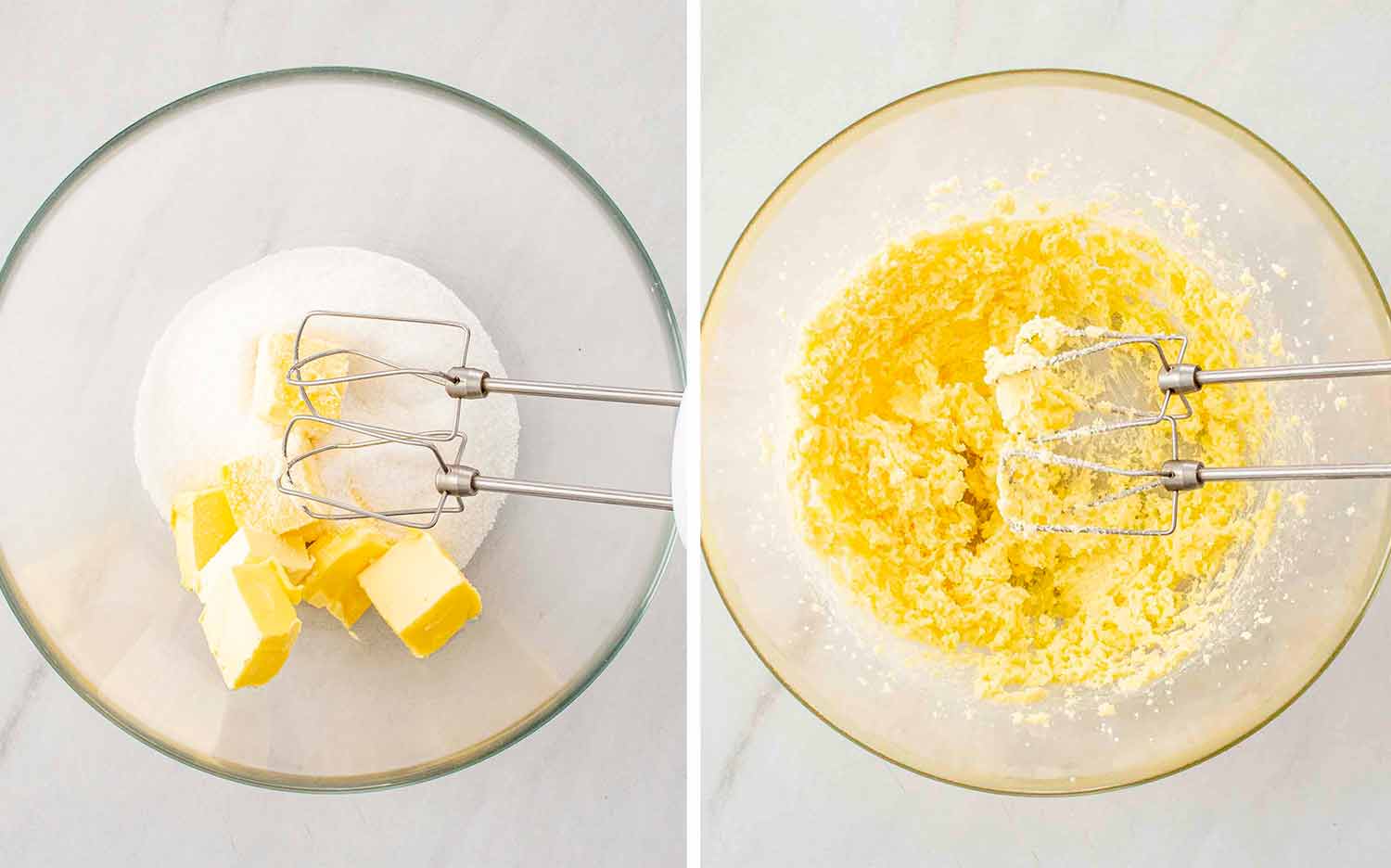 process shots showing how to make danish butter cookies.