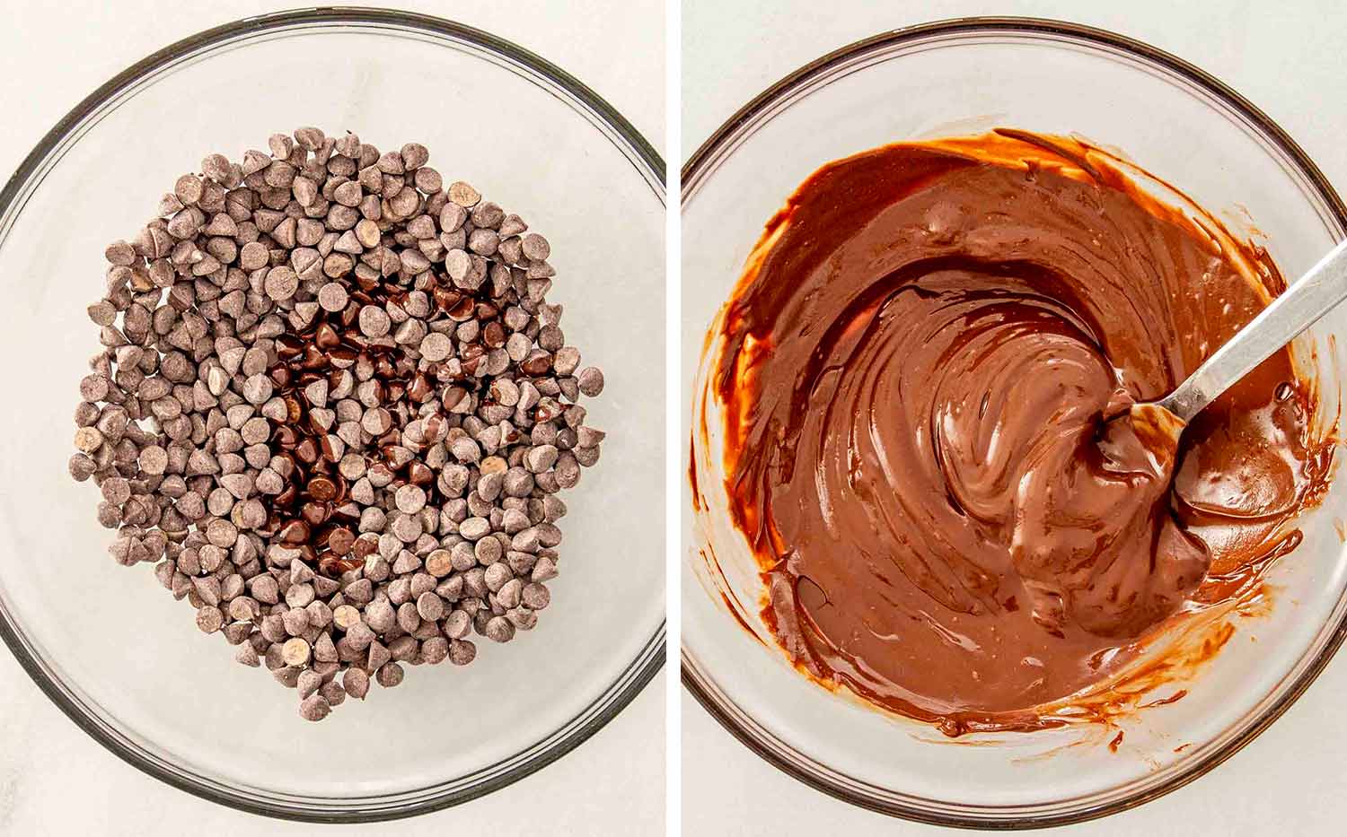 process shots showing how to make frozen pistachio and date chocolate bites.