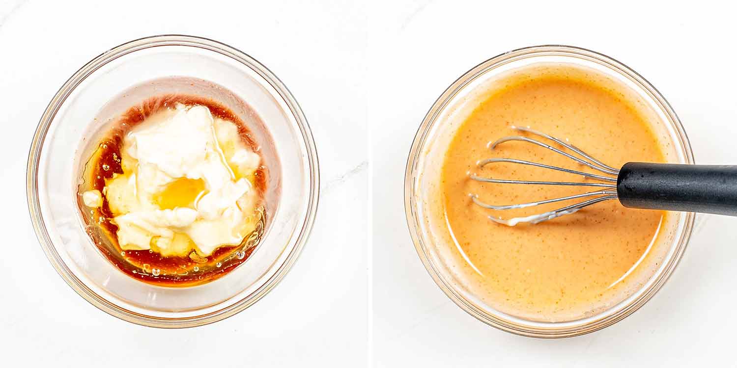 process shots showing how to make korean beef tacos.