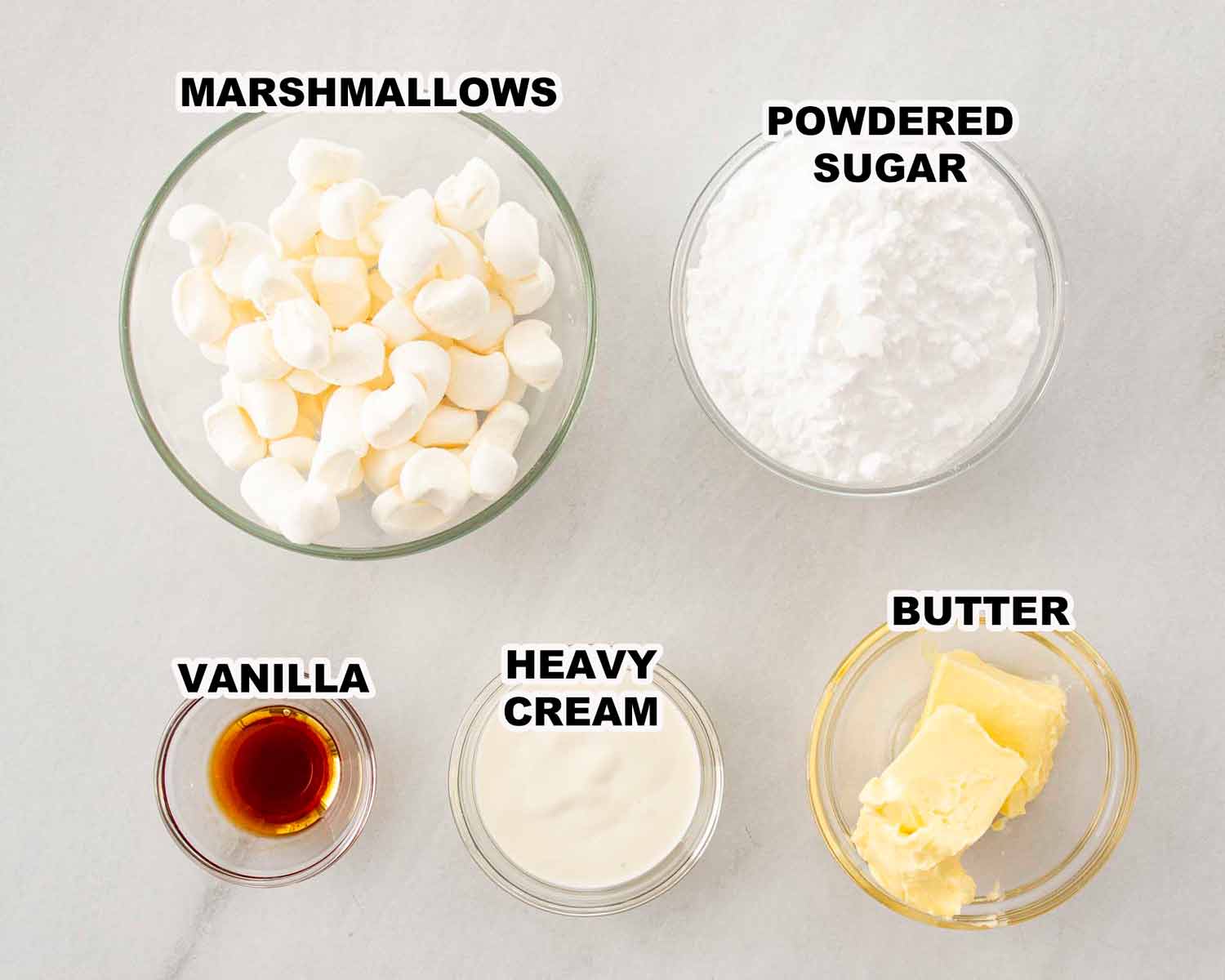 ingredients needed to make filling for whoopie pies.