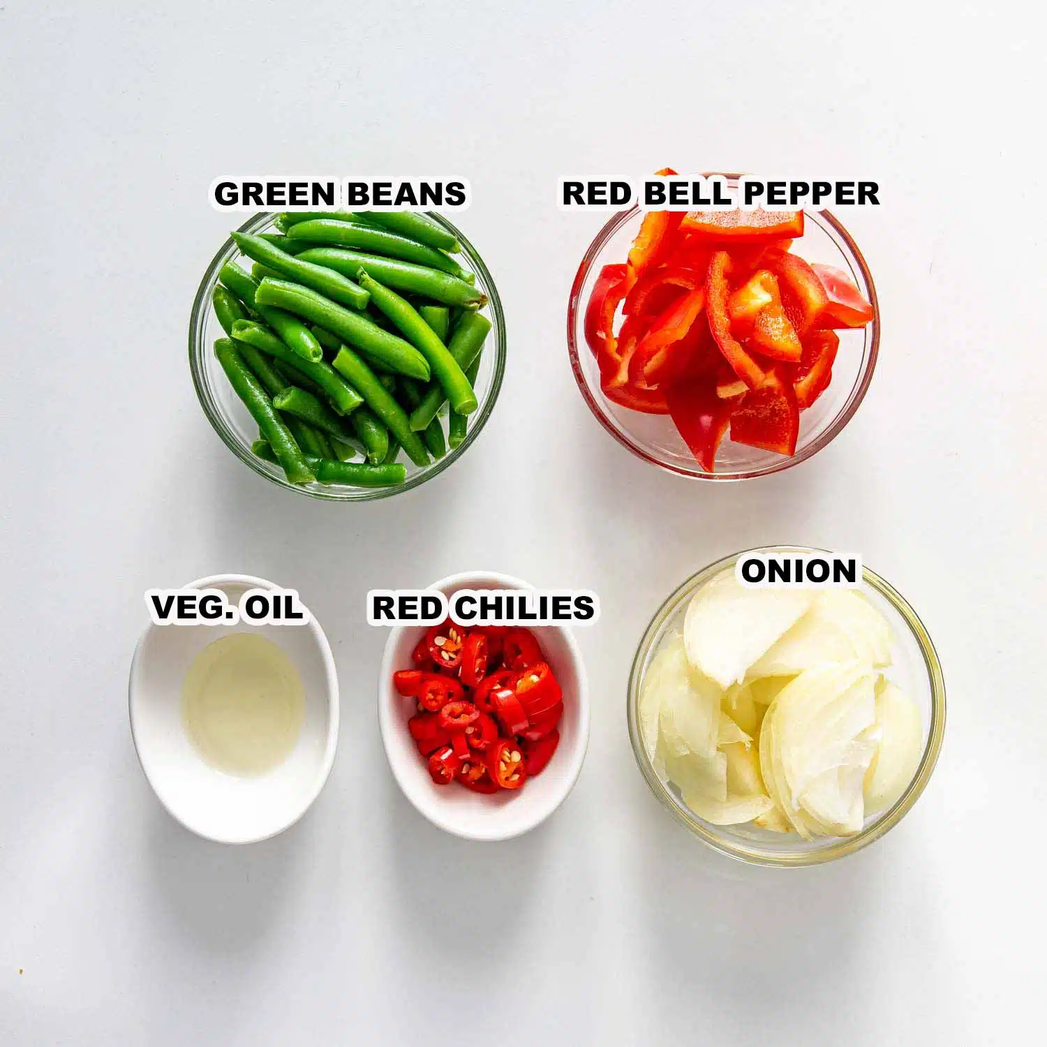 ingredients needed to make crispy honey chili chicken.