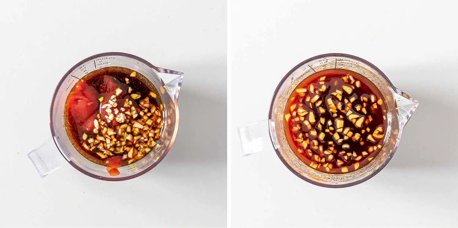 process shots showing how to make crispy honey chili chicken.