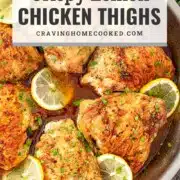 pin for crispy lemon chicken thighs.