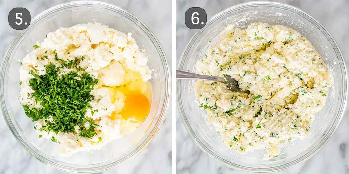 ricotta cheese mixture.