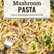 pin for mushroom pasta.